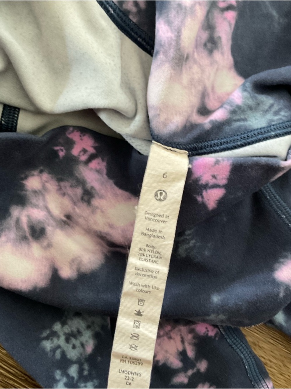 Lululemon Align HR Pant - Circulate Tie Dye Mineral Blue Multi / 6 - Picture 5 of 5